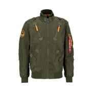 Falcon II Donkergroene Vluchtjas Alpha Industries , Green , Heren