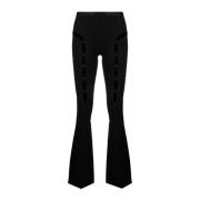 Zwarte Broek met Uitgesneden Details in de Taille Rui , Black , Dames