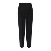 Broek met hoge taille Ami Paris , Black , Dames