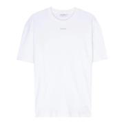 Moderne en Verfijnde Heren T-shirts en Polos Calvin Klein , White , He...