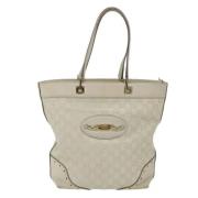 Pre-owned Canvas shoulder-bags Gucci Vintage , White , Dames