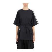 Kimono Stijl T-Shirt Y-3 , Black , Dames
