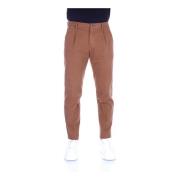 Bruine Broek met Rits en Knoop Briglia , Brown , Heren