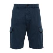 Cargo Shorts met Gemengd Katoen Corneliani , Blue , Heren