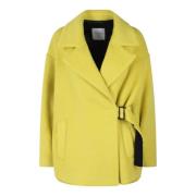 Wollen Mohair Riemjas Beatrice .b , Yellow , Dames