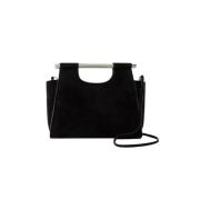 Leather handbags Staud , Black , Dames