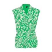 Groene Gabi Vest Vero Moda , Green , Dames