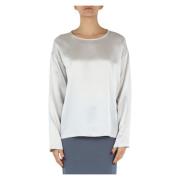 Zijden Blouse Fabiana Filippi , Gray , Dames