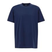 Heren Navy Blauw Katoenen T-Shirt met Mini Logo Paul & Shark , Blue , ...