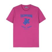 Gewassen Festival Fuchsia T-Shirt Vilebrequin , Pink , Heren