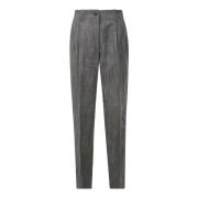 Journey Tapered Hoge Taille Wolmix Broek Golden Goose , Gray , Dames