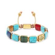 Handgemaakte Dorje Bead Armband Collectie Nialaya , Yellow , Heren