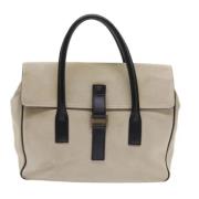 Pre-owned Suede gucci-bags Gucci Vintage , White , Dames