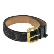 Pre-owned Denim belts Louis Vuitton Vintage , Black , Unisex
