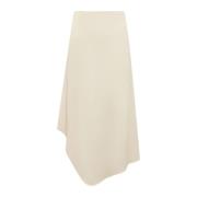 Wave Skirt - Stijlvol en Trendy Calcaterra , Beige , Dames
