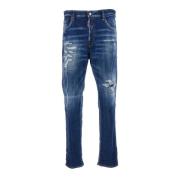 642 FIT Jeans Dsquared2 , Blue , Heren
