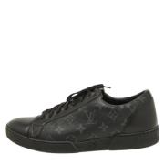Pre-owned Coated canvas sneakers Louis Vuitton Vintage , Black , Dames