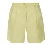 Chic Taffettas Bermuda Shorts Forte Forte , Yellow , Dames