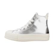 Hoge Top Mode Sneakers Converse , Gray , Dames