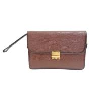 Pre-owned Leather clutches Bally Pre-owned , Brown , Dames