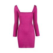 Fuchsia Square Neck Jurk A. Roege Hove , Pink , Dames