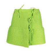 Emma Groene Uitlopende Mini Rok A. Roege Hove , Green , Dames