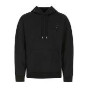 Oversized Zwart Katoenen Sweatshirt Ader Error , Black , Heren