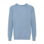 Azzurro Crew-Neck Sweater Drumohr , Blue , Heren