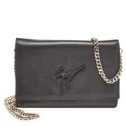 Pre-owned Leather shoulder-bags Giuseppe Zanotti Pre-owned , Black , D...