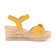 Gele suède sandaal voor dames Gabor , Yellow , Dames