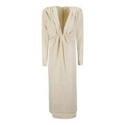 Aphrodite Jurk - Elegant en Tijdloos AZ Factory , Beige , Dames