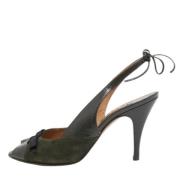 Pre-owned Leather sandals Marni Pre-owned , Green , Dames