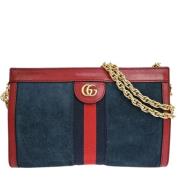 Pre-owned Suede gucci-bags Gucci Vintage , Blue , Dames