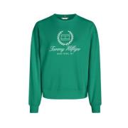 Rode Vlag Script Tommy Hilfiger , Green , Heren