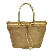 Pre-owned Leather totes Prada Vintage , Yellow , Dames