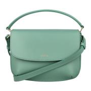 Jade Groene Leren Mini Schoudertas A.p.c. , Green , Dames