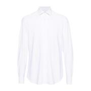 Italiaans Stretch Overhemd Corneliani , White , Heren