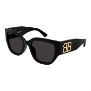 Zwarte zonnebril met accessoires Balenciaga , Black , Dames