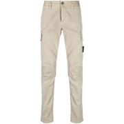 Elastische katoenen cargobroek Stone Island , Beige , Heren