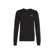 EA7 Core Identity Sweater Heren Zwart/Goud Emporio Armani , Black , He...