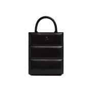 Doudoune Mini Tote Tas - Gewatteerd Leer Moncler , Black , Dames