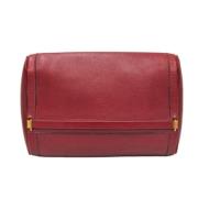 Pre-owned Leather clutches Hermès Vintage , Red , Dames