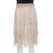 Pre-owned Tulle bottoms Valentino Vintage , Beige , Dames