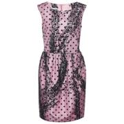 Pre-owned Satin dresses Moschino Pre-Owned , Pink , Dames