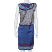 Pre-owned Silk dresses Armani Pre-owned , Blue , Dames