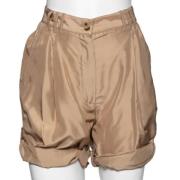 Pre-owned Silk bottoms Dolce & Gabbana Pre-owned , Beige , Dames