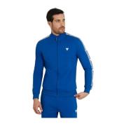Stretch Katoenen Rits Sweater - Blauw Guess , Blue , Dames