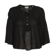 Zwarte Shirts - Axeliana-Gc Isabel Marant Étoile , Black , Dames