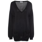Pre-owned Knit tops Moschino Pre-Owned , Black , Dames