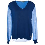 Pre-owned Knit tops Versace Pre-owned , Blue , Dames